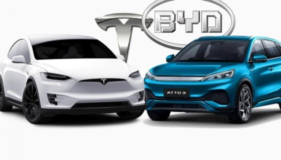 BYD وتسلا