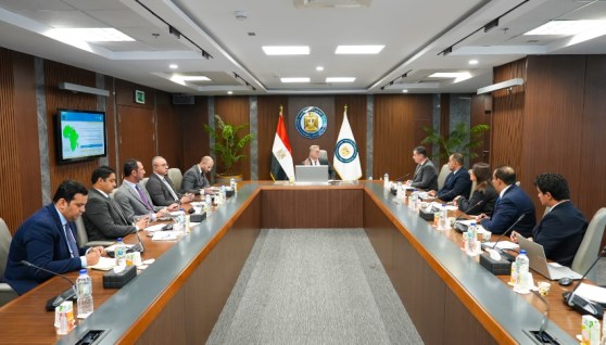 وزير البترول خلال لقائه مع رئيس شركة كارجاس