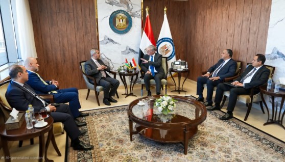 وزير البترول خلال لقائه بنظيره القبرصي