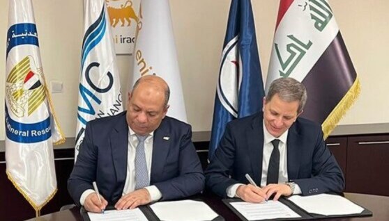 جانب من التوقيع على اتفاقية صان مصر لإنشاء محطة لمعالجة المياه