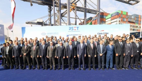 جانب من محطة الممر اللوجستي