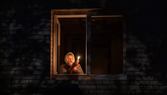 انقطاع الكهرباء في مدن أوكرانيا 