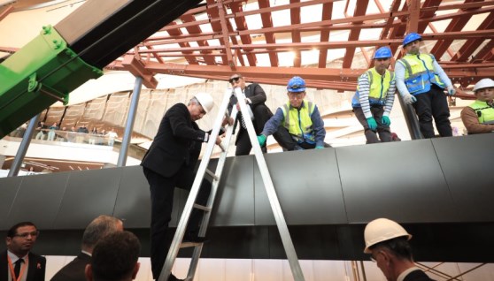 وزير السياحة والآثار خلال الحدث