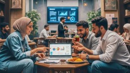 لقاءات عمل في كافيهات  