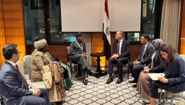 وزير البترول خلال مباحثاته مع وزير تنمية المعادن الصلبة النيجيري