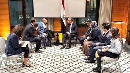 وزير البترول خلال مباحثاته من لندن 