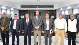 جانب من اجتماع مسؤولي شركة غاز مصر مع محافظة أسوان