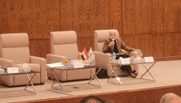 جانب من الحدث بحضور وزير المالية ورئيس مصلحة الضرائب