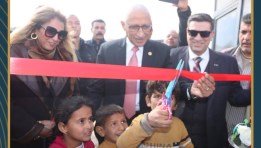 جانب من افتتاح محطة تحلية مياه الشرب بقرية وادي الحاج