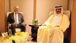 وزير البترول خلال لقائه مع نظيره القطري
