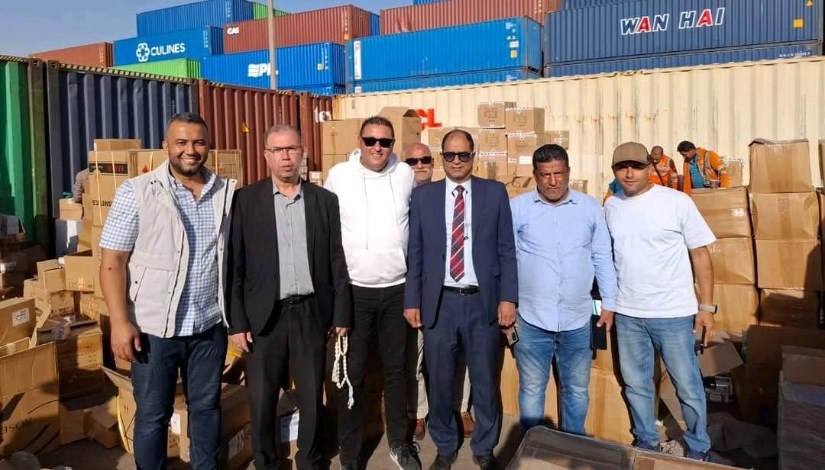 جانب من جولة رجال جمارك ميناء العين السخنة