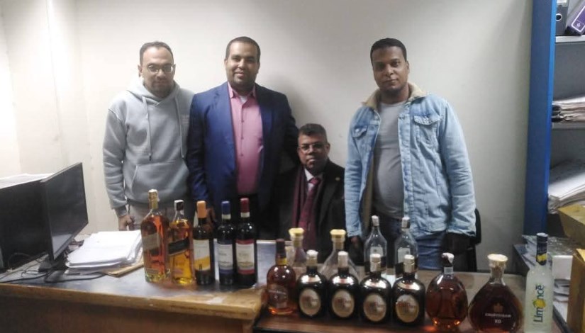 جانب من رجال مكافحة التهرب الجمركي بأسوان