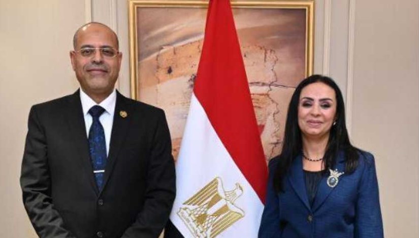 وزيرة التضامن الاجتماعي، ومحمد جبران وزير العمل 