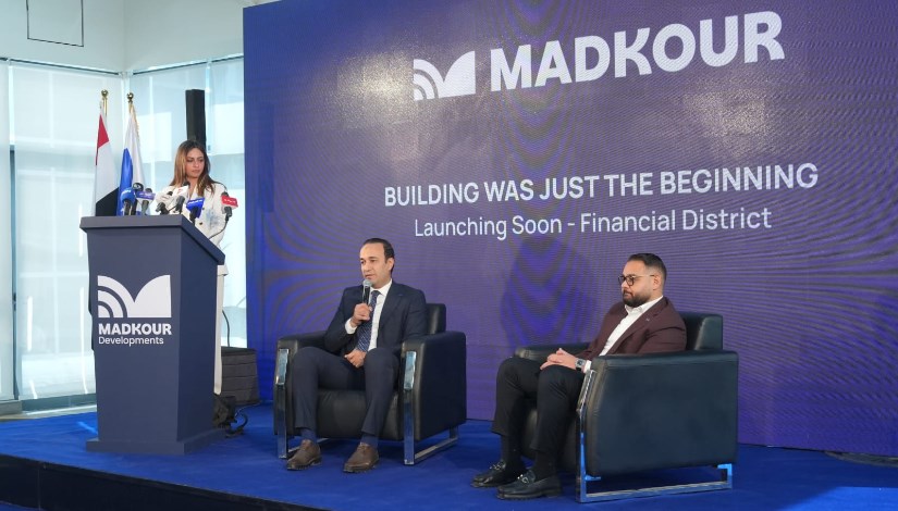 جانب من المؤتمر الصحفي لشركة مدكور