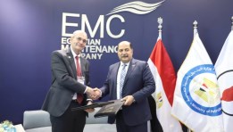 جانب من توقيع شركة مصر للصيانة مع Emerson Egypt LLC