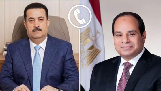 الرئيس السيسي ورئيس الوزراء العراقي 