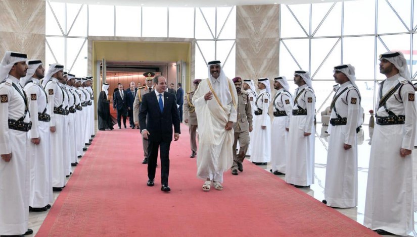 الرئيس السيسي من قطر