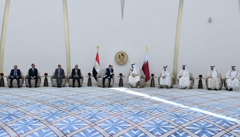الرئيس السيسي من قطر