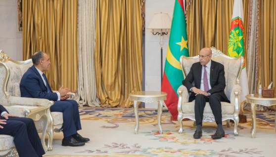 وزير الخارجية خلال زيارته إلى نواكشوط