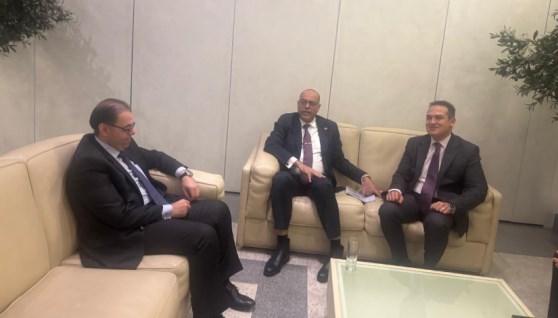  وزير العمل والسفير باسل صلاح سفير مصر في العاصمة بلجراد