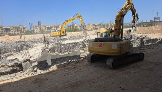 تنفيذ حملات إزالة لتعديات ومخالفات بناء بالساحل الشمالي الغربي