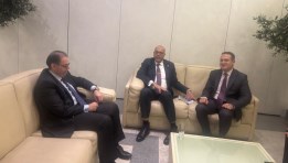  وزير العمل والسفير باسل صلاح سفير مصر في العاصمة بلجراد