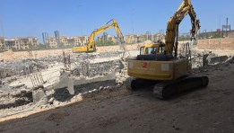 تنفيذ حملات إزالة لتعديات ومخالفات بناء بالساحل الشمالي الغربي
