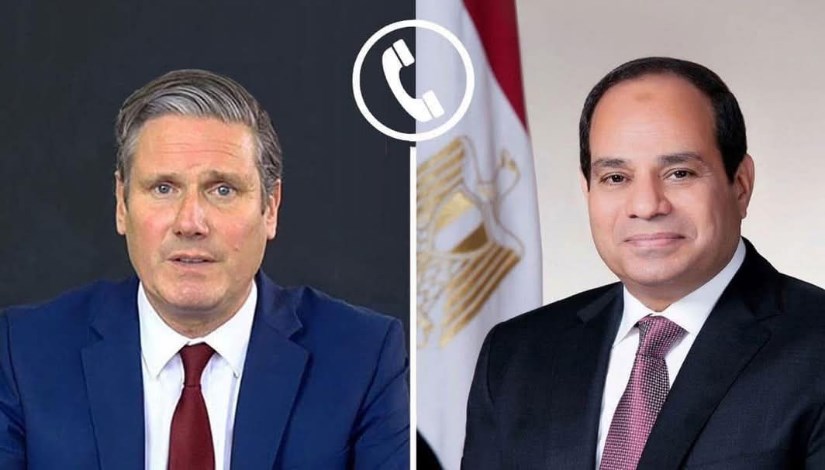 الرئيس عبد الفتاح السيسي - رئيس وزراء المملكة المتحدة "كير ستارمر" الرئيس عبد الفتاح السيسي - رئيس وزراء المملكة المتحدة "كير ستارمر"