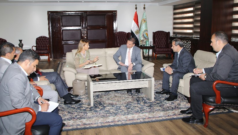 وزير الزراعة مع مدير ومكتب اليونسكو وزير الزراعة مع مدير ومكتب اليونسكو