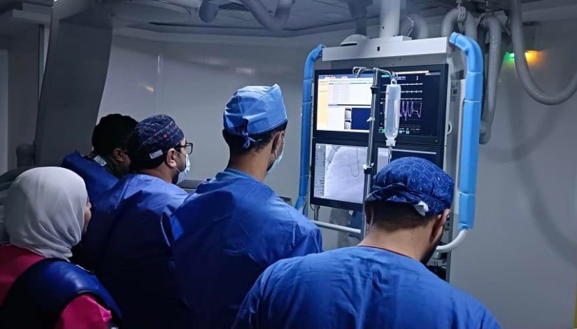 إجراء قساطر قلبية لعلاج حالات الإنغلاق الكلي إجراء قساطر قلبية لعلاج حالات الإنغلاق الكلي