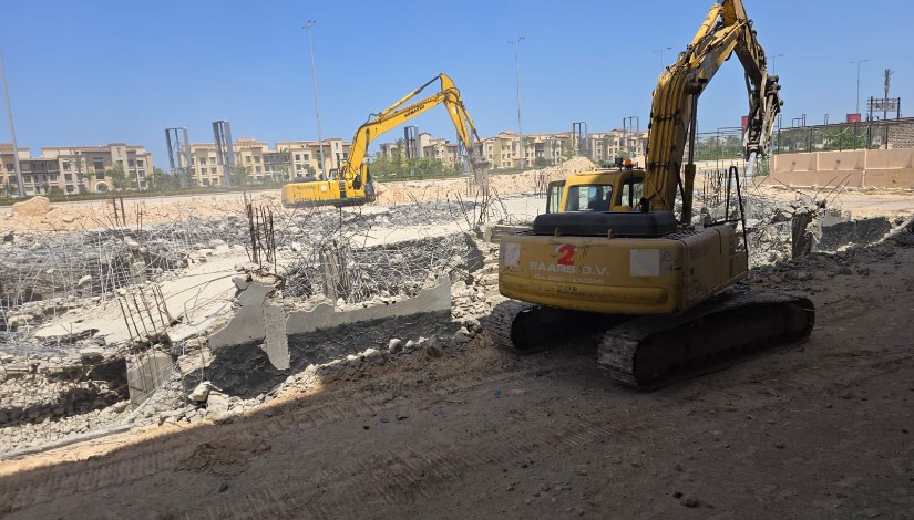 تنفيذ حملات إزالة لتعديات ومخالفات بناء بالساحل الشمالي الغربي