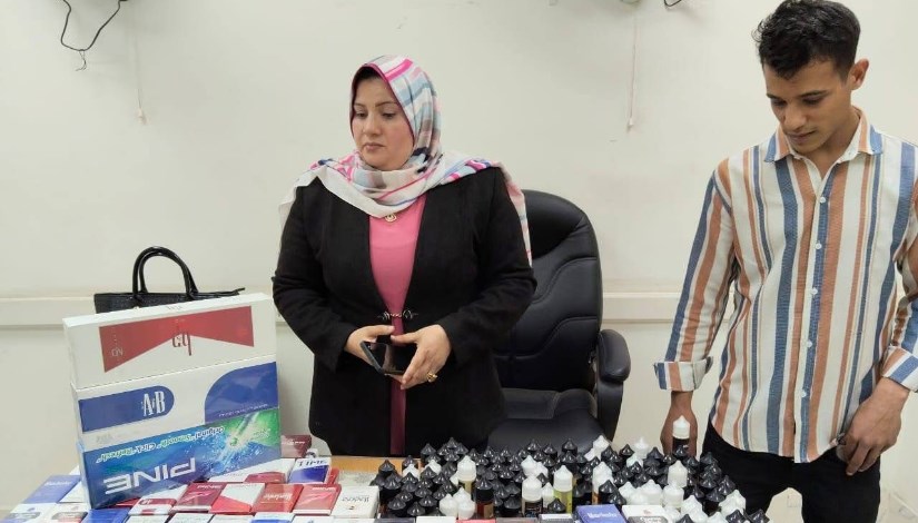 صورة من حملات الرقابة في الجيزة صورة من حملات الرقابة في الجيزة