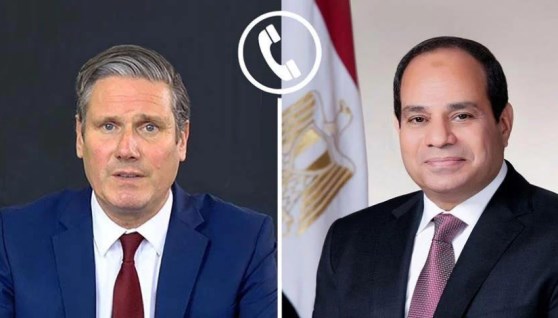 الرئيس عبد الفتاح السيسي ورئيس وزراء المملكة المتحدة