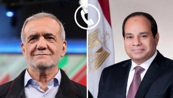 الرئيس عبد الفتاح السيسي اتصالاً هاتفياً اليوم بالرئيس الإيراني