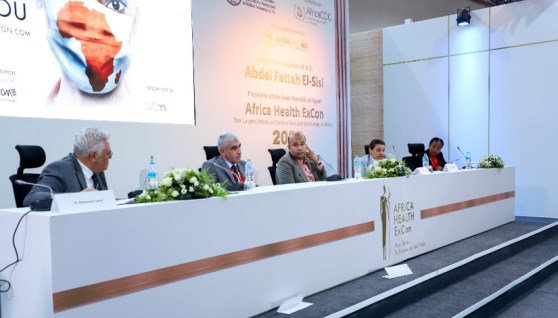 خلال فعاليات المعرض والمؤتمر الطبي الإفريقي