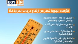موجة شديدة الحرارة تضرب المحافظات غدًا الجمعة (انفوجراف)