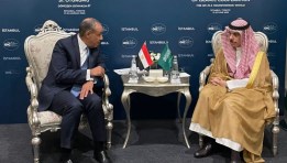وزير الخارجية مع نظيره السعودي