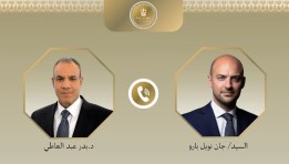 وزير الخارجية المصري ونظيره الفرنسي