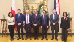 جانب من لقاءات وزير الاتصالات في إيطاليا