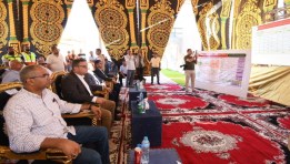 وزير الاسكان والمرافق خلال جولته للمشروعات بالإسكندرية