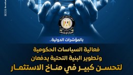 فعالية السياسات الحكومية وتطوير البنية التحتيه يدفعان لتحسن كبير في مناخ الاستثمار 