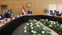وزير الكهرباء محمود عصمت مع الوفد الأوروبي