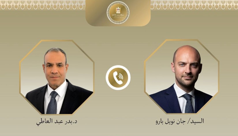 وزير الخارجية المصري ونظيره الفرنسي وزير الخارجية المصري ونظيره الفرنسي