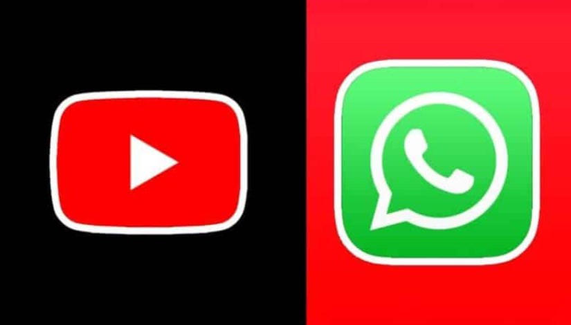 تطبيق واتساب ومنصة يوتيوب تطبيق واتساب ومنصة يوتيوب