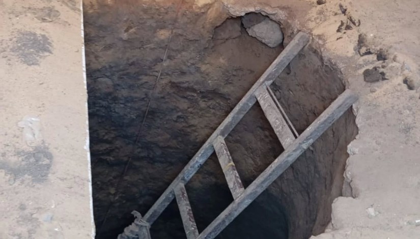 صورة من التنقيب عن أثار داخل قصر الطفل بالأقصر