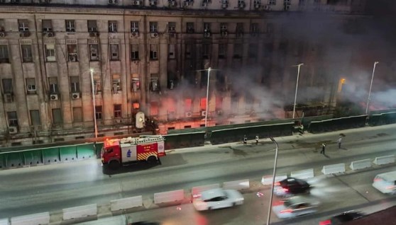 حريق مبنى سنترال رمسيس