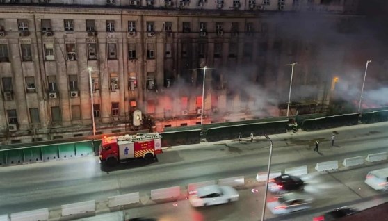حريق مبنى سنترال رمسيس