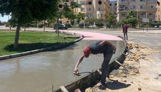 رفع كفاءة الطرق بمدينة الشروق