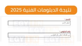 نتيجة الدبلومات الفنية 2025