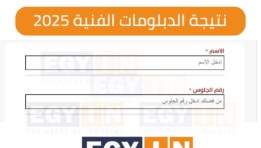 نتيجة الدبلومات الفنية على إيجي إن